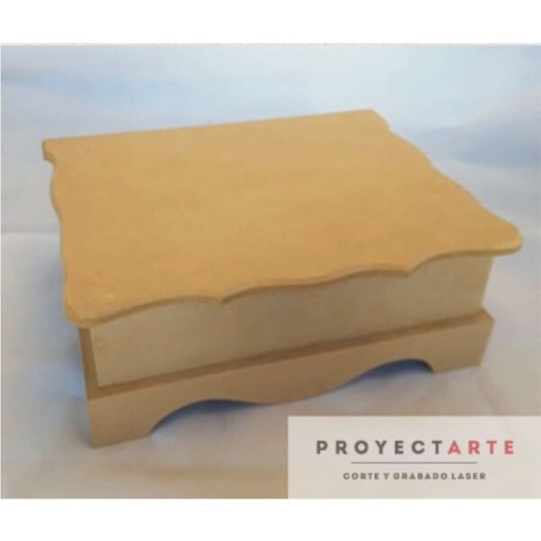 Caja rectangular ondeada