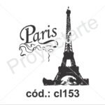 Sello Paris con torre Eiffel