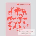 Stencil animales salvajes2