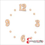 números victorianos y puntos para reloj