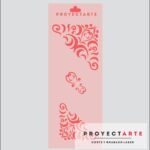 Stencil arabescos en ángulo chico