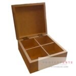 Caja de té 4 reparticiones