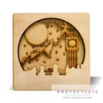 Lámpara led Peter Pan 3D