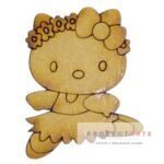 kitty con tiara de flores