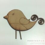 Pajarito de cola enroscada