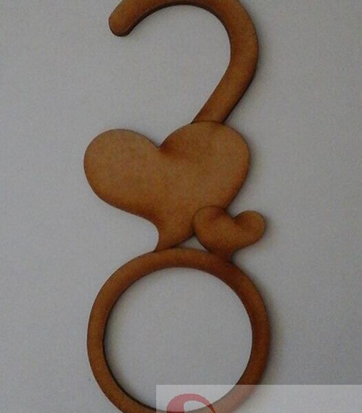 Percha para pañuelo "corazones" Individual