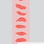 Stencil Plumas chico