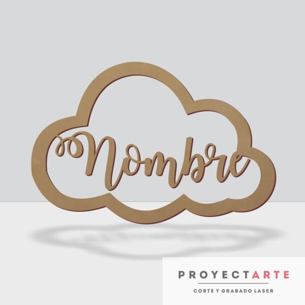 Nube calada con nombre