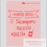 Stencil tomar mate