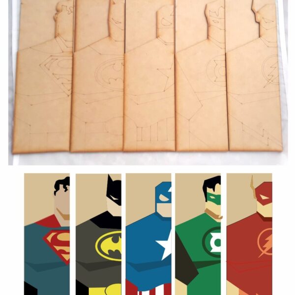 Cuadros 3D de Superheroes Variados