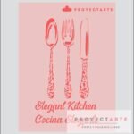 Stencil cocina elegante