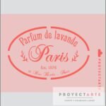 Stencil perfume de lavanda paris
