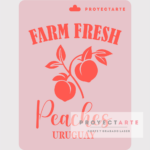 Stencil Farm Fresh - Peaches