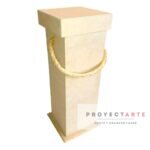 Caja para botellas con cuerda