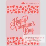 Stencil HappyValentine´sDay
