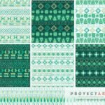 Colección papeles -étnico en verde-