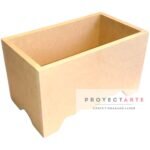 Macetero rectangular grande