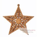 Estrella calada navideña