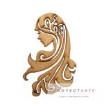 Silueta Mujer calada