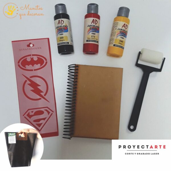 Kit libreta superheroes
