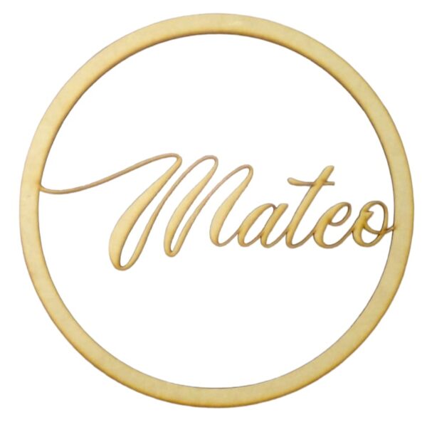 Aro con nombre Mateo
