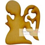 silueta angelito rezando perfil