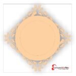 espejo en rombo calado 38x66cm espejo de 20cm