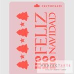 Stencil Feliz navidad hohoho