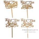 Topper corazón feliz día