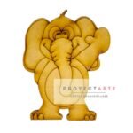 elefante parado saludando