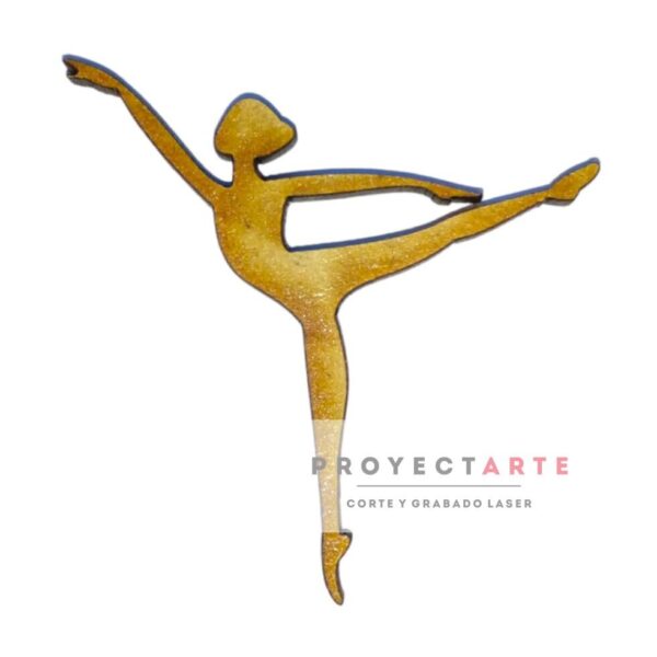Bailarina de ballet arabesque