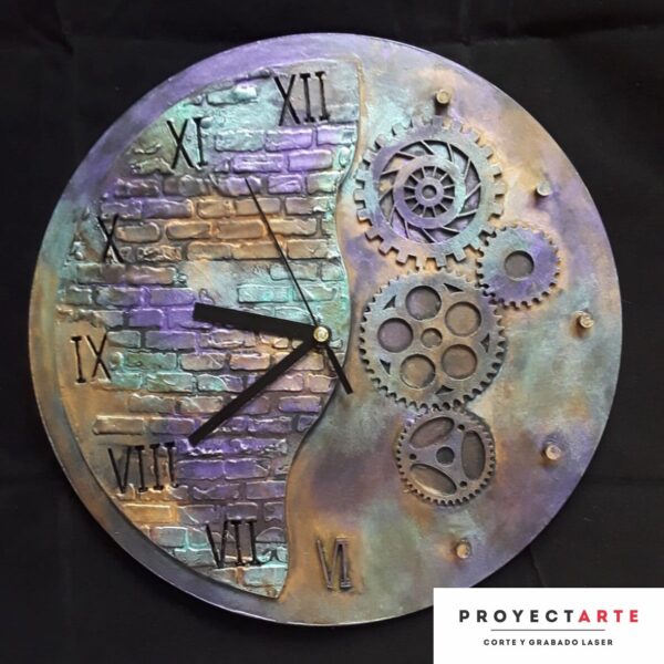 Reloj mix media