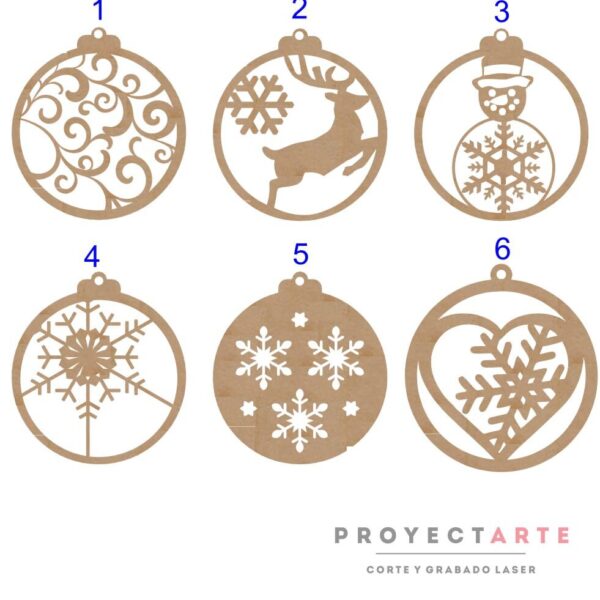 Chirimbolos en la nieve en mdf de 3mm