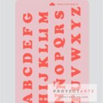 Stencil Abecedario cooper grande