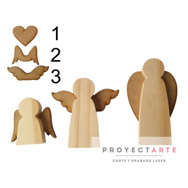 Angelito de madera 8cm
