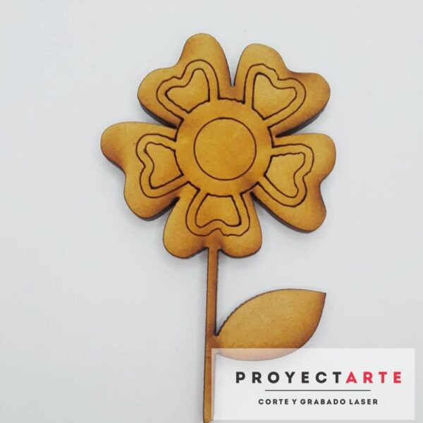 Flor de pétalo ondulado