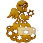 angelito en nube de estrellas