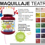 Pintura maquillaje teatral