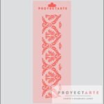 Stencil patron tapiz flores chico