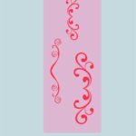 Stencil arabescos chico