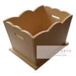 Canasta con volado 11x16x10cm