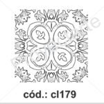 Sello fondo arabesco