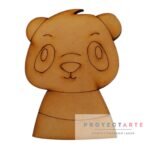 Oso panda medio cuerpo