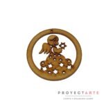 angelito con estrellas en aro