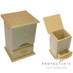 Caja de te vertical con cajón
