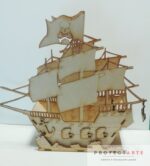 Puzzle 3d Proyectarte, Barco Pirata Madera, Juego Niños - Image 2