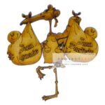 cigüeña con gemelos