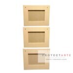 Portarretrato triple separado