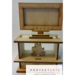 estufa a leña con plasma para casita modelo love