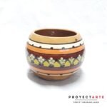 Maceta para colgar grande de cerámica